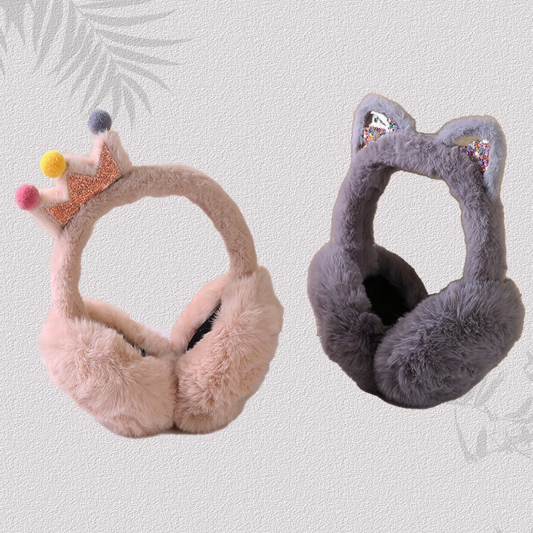 Crown Earmuffs Adjustable Ear Muffs Cute Animal Earmuffs Thick Earmuff