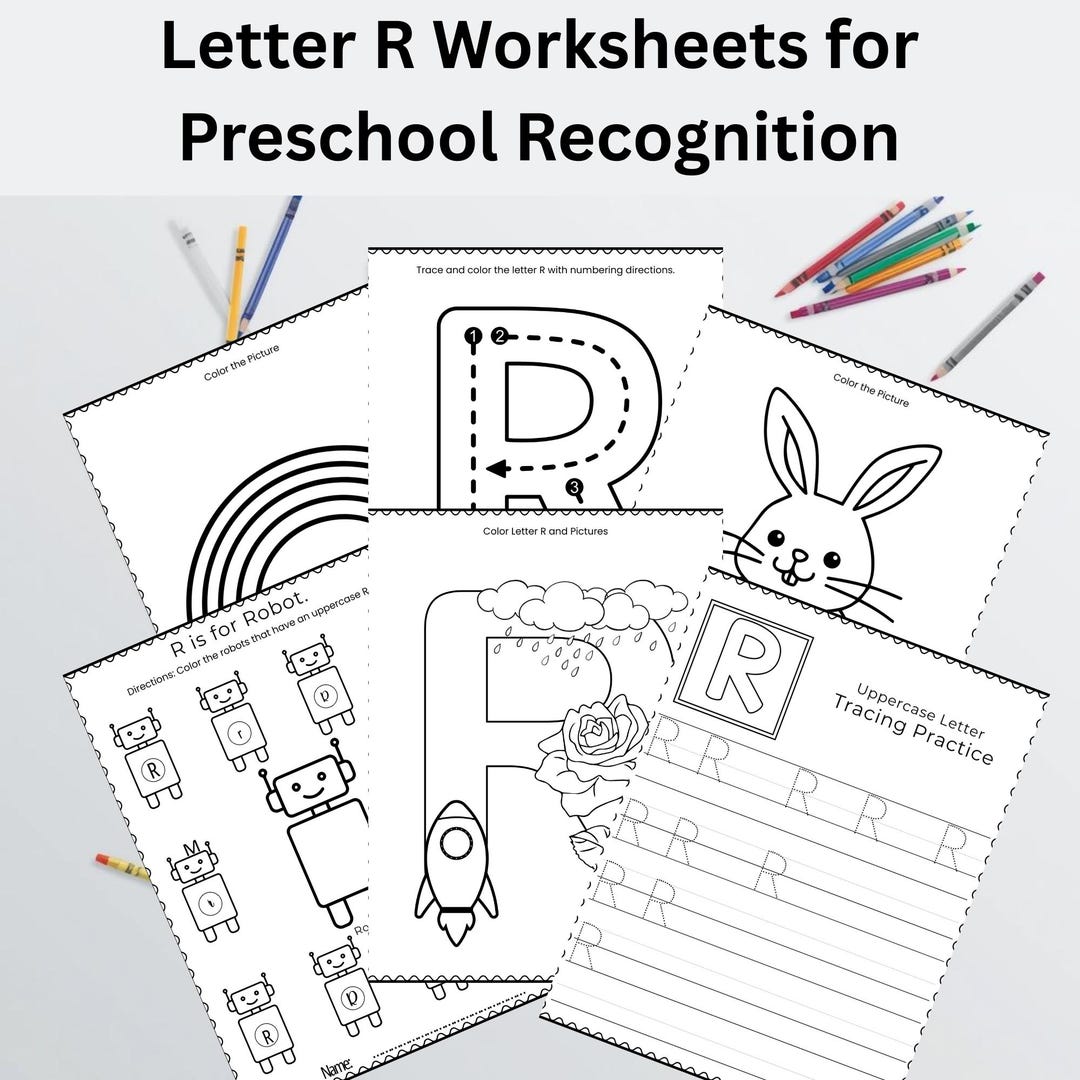 Letter R Worksheets for Preschool | Printable Letter Recognition ...