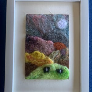 Wool Felted Art - ‘Farm Colours’