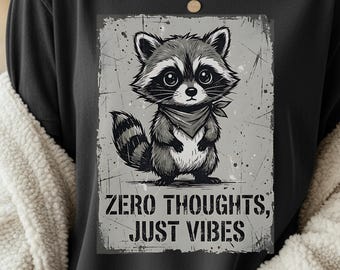 Grunge Raccoon PNG, Funny Raccoon Shirt Design, Cute Trash Panda Graphic Tee Sublimation, Trendy Meme Animal Digital Download