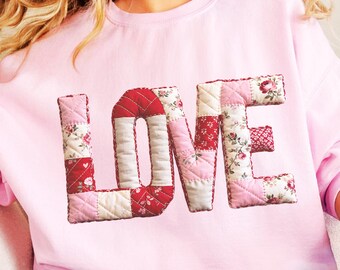 Valentine Heart Patchwork PNG, Patchwork Heart, Love Quilt Design Png, Trendy Valentine's Day PNG, Retro Valentine, XOXO Digital download
