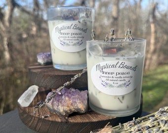 Inner peace intention candle