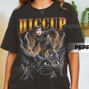 Retro 90&#39;s Comfort Colors Hiccup T-Shirt, How To Train Your Dragon Est 2010 Magic Kingdom Fan Bootleg Tee T-Shirt, Gift For Women and Man