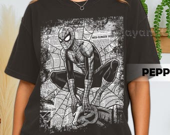 Retro jaren 90 comfortkleuren Spider-Man T-shirt, Spider-Man Brand New Day, MCU fan T-shirt, cadeau voor vrouwen en mannen
