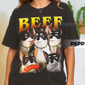 Camiseta retro de res con colores cómodos de los 90, camiseta gráfica de Robert Robertson con temática de juegos de mascotas, regalo para mujer y hombre.