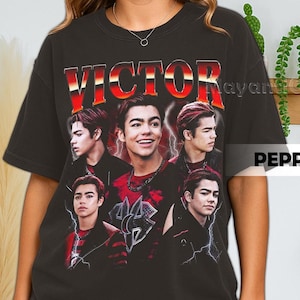 Retro jaren 90 comfortkleuren Disney Victor T-shirt, Disney Victor Zombies 4 Bootleg Graphic Fan Tee T-shirt, cadeau voor vrouwen en mannen