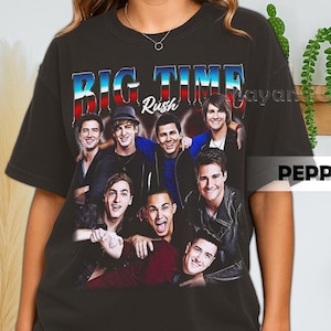Retro 90&#39;s Comfort Colors Big Time Rush T-Shirt, Big Times Rush Music Tour 2025 Fan Bootleg Tee T-Shirt, Gift For Women and Man