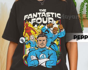 特大シルバーサーファーTシャツ ファンタスティックフォーコミックT 