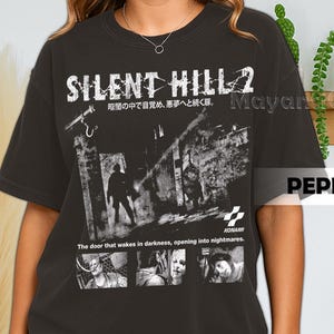 Retro 90&#39;s Comfort Colors Silent Hill 2 T-Shirt, Pyramid Head, Horror Game James Sunderland Bootleg Fan Tee T-Shirt,Gift For Women and Man