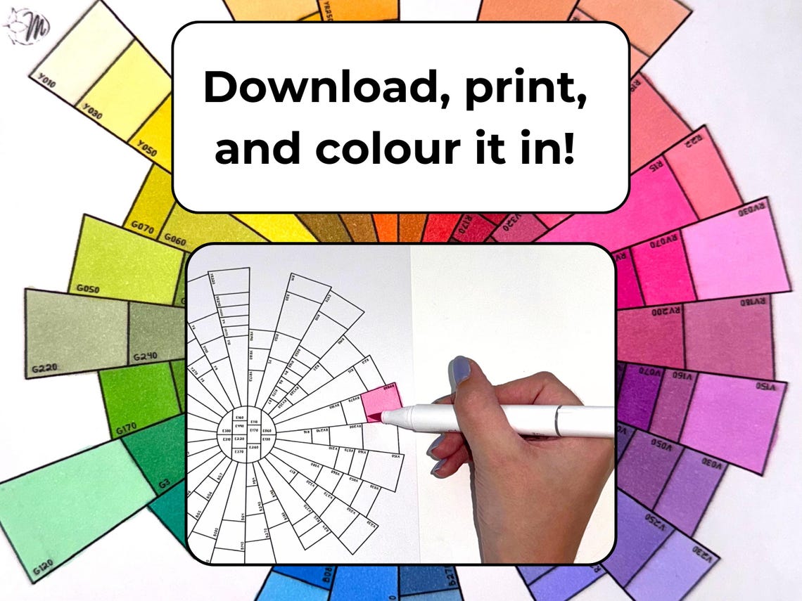 Marker Swatch Sheet - Etsy