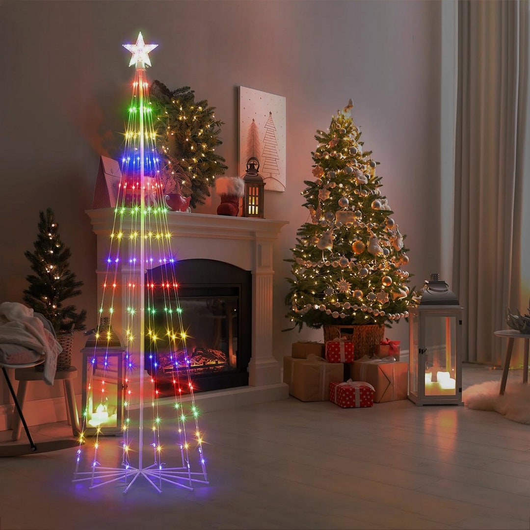 7.5ft LED Outdoor Christmas Tree Light Show Decorations Etsy