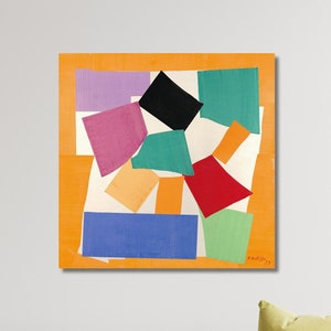 Henri Matisse Colors Map Print Art Canvas, Henri Matisse-kunstwerken, Henri Matisse-canvas kunst aan de muur, Henri Matisse-schilderijen, moderne muurdecoraties