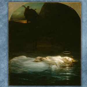 Paul Delaroche - The Young Martyr (1855) Hand Painted Museum Quality Oil Painting Reproduction,home decor,canvas poster