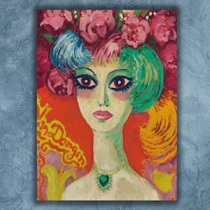 Kees van Dongen Canvas Art,Office Room Decor,Kees van Dongen The Woman Portrait Poster Art Print,Reproduction Print,Modern Canvas Wall Art