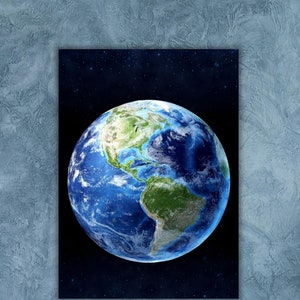 The Blue Marble NASA Earth Canvas 1972 Blue Marble NASA Earth Canvas Poster Art,Earth - Large Canvas Wall Art Space Prints Art Galaxy