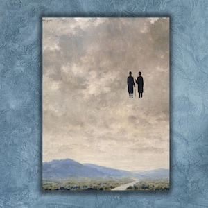 Rene Magritte Poster, Rene Magritte The Art of Convesation wall Art Print,Rene Magritte Home Decor, Famous Artist Print, Fine Art print