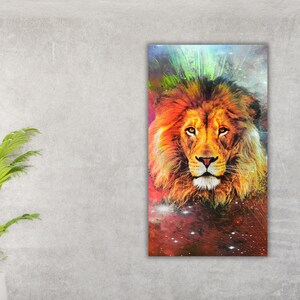 Muurkunst leeuw, leeuw canvaskunst, leeuw poster, leeuw portret, leeuw schilderij dier canvas print, abstracte leeuw canvas print, leeuw schilderij, leeuw schilderij