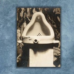 Fountain by Marcel Duchamp Canvas Wall Art,Avant-garde Artwork Print,Wall Hanging Decor,Major Landmark of 20th Century,Dada Art Fountain