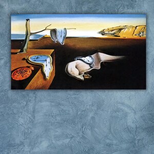Salvador Dali Memory Persistence Canvas Wall Art,Salvador Dali Canvas Wall Art, Dali Artwork Print,Salvador Dali Canvas Wall Art