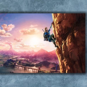 Legend of Zelda Print Art,Legend of Zelda Canvas Wall Art Print,Video Games Wall Art Decor,Man Cave Wall Decor,Kids Room Wall Decor