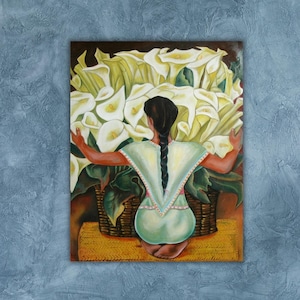 Rivera Artwork,Diego Rivera Canvas Wall Art,Diego Rivera Flower Festival Ready To Hang Canvas,Feast of Santa Anita Art Print,Diego Rivera