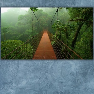 Forest Poster Wall Art,Jungle Rainforest Forest Canvas Art Print,Landscape Canvas Print Art,Modern Wall Art,Living Room Home Wall Art Decor