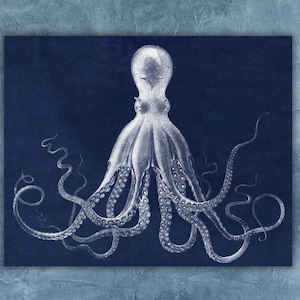 Octopus Canvas Poster, Octopus Art Print,Octopus Canvas Wall Decor,Octopus Poster Print,Animal Canvas Wall Art,Animals Wall Decor