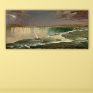 Niagara Falls Frederic Edwin Church Printed Canvas Artwork Vintage Art Canvas wall art,Frederic Edwin Church Niagara Falls Canvas Wall Art
