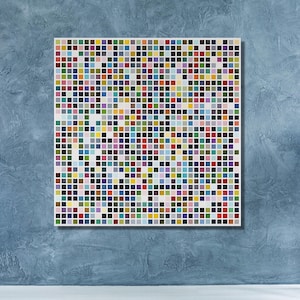 1024 colours Poster Print art canvas,1024 Colours Print,Gerhard Richter Paintings,Gerhard Richter Art,Modern Wall decor,Housewarming Gifts