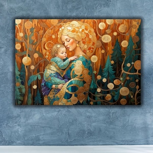 グスタフ・クリムト、母と子、グスタフ・クリムトの版画、クリムトの版画、母と子のアート、クリムトの母と子、グスタフ・クリムトの母と子、クリムト