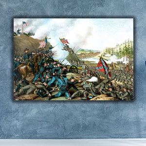 The Battle of Franklin Poster,1864,Images of America: The Civil War,The Battle of Franklin, Tenn. , November 10,Fine Art Print Reproduction