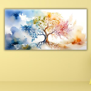 Tree of life Framed Wall Art,Tree of life Poster, Tree of life Gustav Klimt Canvas Wall Art,Extra Large Wall Art Tree of life Ready to Hang