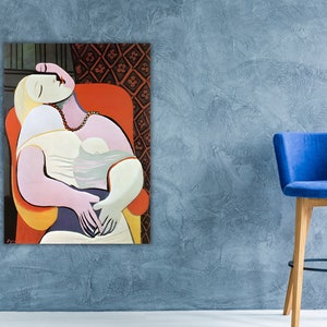 Pablo Picasso Artworks Decors,Pablo Picasso WAll Art,Picasso Remake Design, Cubism Woman Painting Print, Famous Poster, Modern Home Decor,