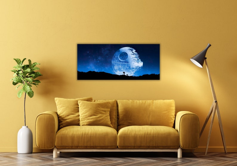 Starwars Death Star Canvas Wall Art,return of the Jedi Star Wars ...
