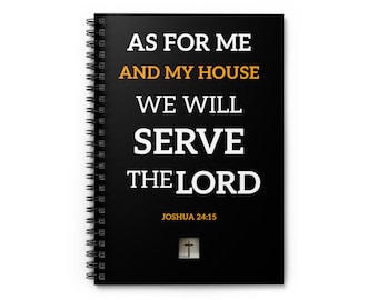 Quaderno a spirale motivazionale - Diario della fede per appunti, studio della Bibbia, elenco di preghiere, regalo perfetto per i cristiani