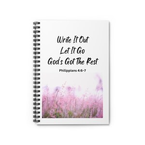 Inspirational Spiral Notebook - Faith-Based Journal, Christian Gift, Prayer Journal, Motivation Tool, Scripture Notebook, Gift for Her