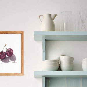Cherry Art Print ,Original Painting, Kitchen Wall Art, Fruit Painting, Fine Art Print image 4