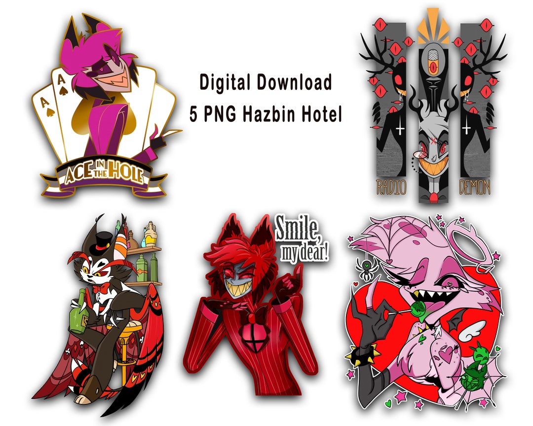 Hazbin Hotel Characters PNG, Digital Prints (instant Download) - Etsy