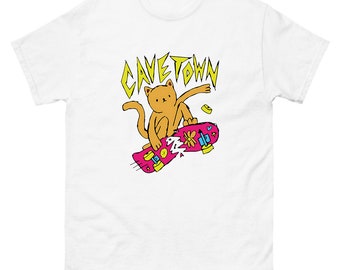 Cavetown Cat Skateboard PNG, T-Shirt Design (Digital Download)