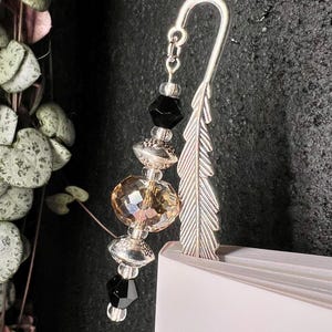 Black and Crystal Bookmark