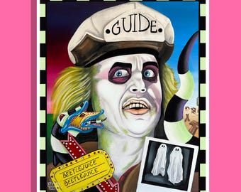 Beetlejuice Guide Art Print