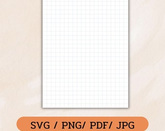 Printable Graph paper, Blank graph lined, grid lined printable, grid notebook, grid lined paper, graph journal, graph notebook, graph paper