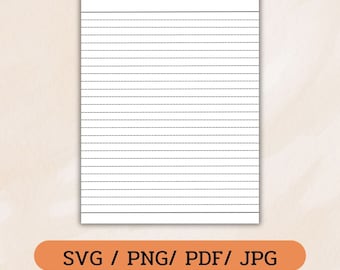 Printable  dot lined Paper, Letter Size Planner, lined Paper, dot line notebook, Blank Planner, Pages Printable ,us letter, lined, us letter