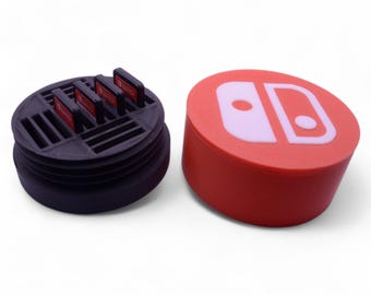 Drukowany w 3D uchwyt na karty do gry Switch: kompaktowy organizer podróżny (mieści 17)