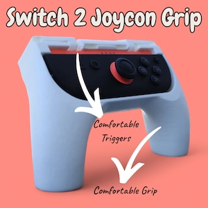 Ergonomic Joy-Con 2 Grip | Switch 2 Controller Holder | Comfortable Triggers | Gaming Accessory | 3D Printed | Aussie Made