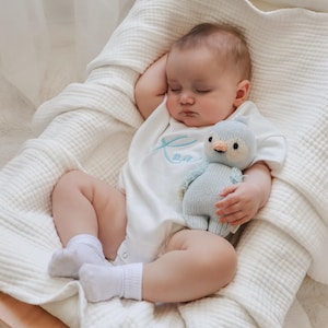 Embroidered Baby Onesie | Custom Baby Bodysuit | Personalised Infant Gift | Soft Cotton Newborn Romper | Baby Shower Gift Idea
