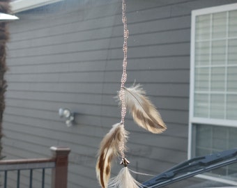 Hanging Car Feather Charm