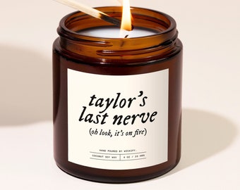 Last Nerve Candle, Personalized Candle, Personalized Gift, Custom Candle, Funny Candle, Custom Name Candle, Funny Gifts, Customized Candle