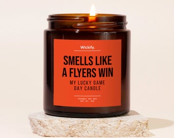 Smells Like A Flyers Win Candle, Flyers Candle, Flyers Gifts, Flyers Merch, Flyers Hockey, Flyers Decor, Game Day