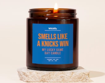 Smells Like A Knicks Win Candle, Knicks Candle, Knicks Gifts, Knicks Merch, Knicks Basketball, Knicks Decor, Game Day